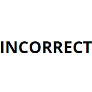incorrect
