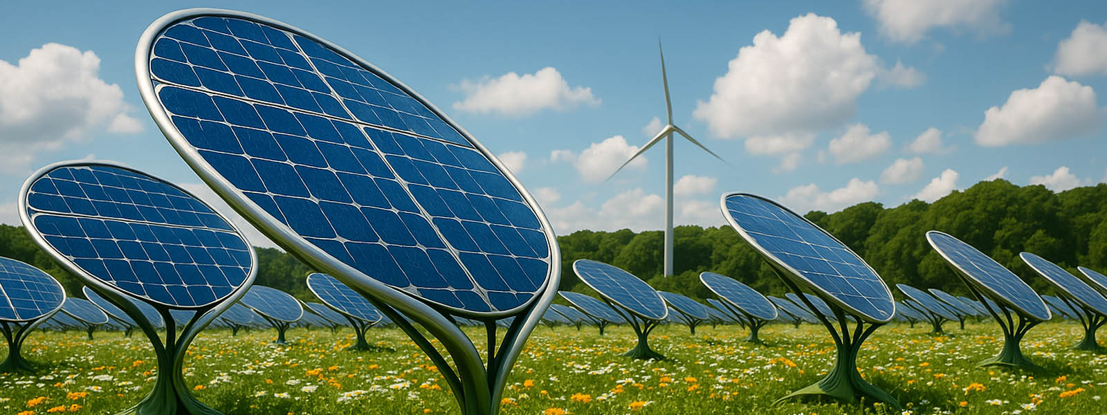 Solrne parky: AI rieenie biomimikry