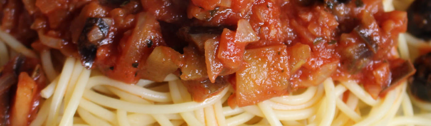 Tekvicovo paradajkové špagety